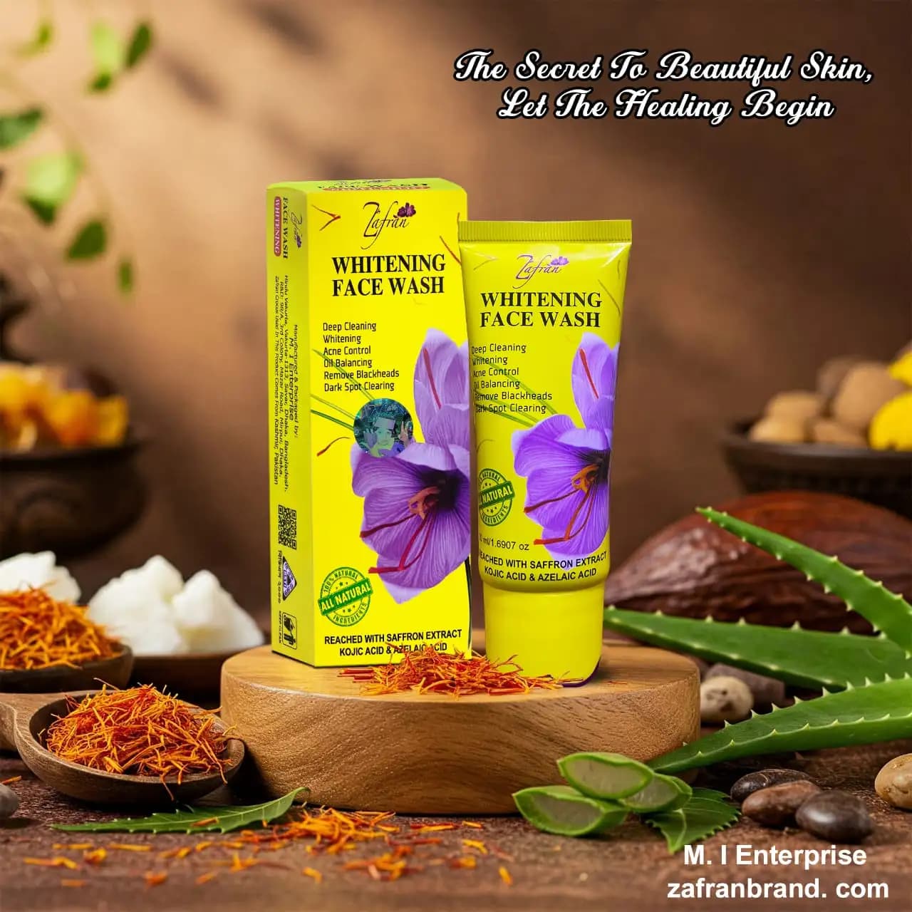 Zafran Whitening Face Wash